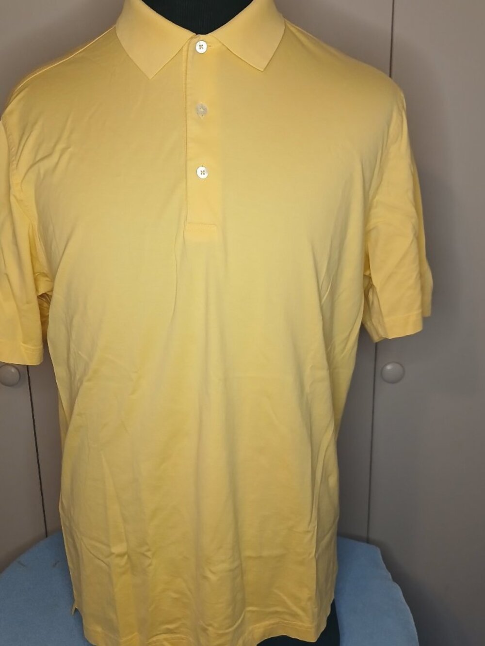 Bobby Jones Performance XL Yellow Pima-Cotton Golf Polo(1143N7)